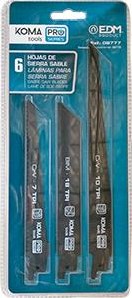 Koma tools zaagbladen | voor reciprozaag | 6-dlg - 6490930