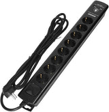 Parasurtenseur Enzo | 8 fois | 3m | 2x USB noir - 3873780