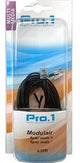 Enzo pro-1 modulair 6p4c naar 6p4c zwart 6.0 meter 9297025