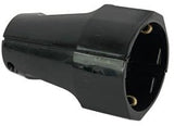 Enzo earthed female plug black coupling 6141600