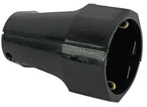 Enzo earthed female plug black coupling 6141600