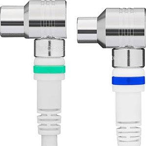 Enzo technetics câble de connexion coaxial 3m fiche complète à angle droit - 2075020