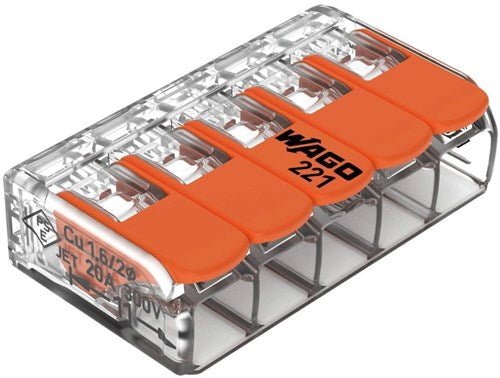 Pince à souder Enzo Wago refermable 5 voies ds 25 pcs. - 4047215