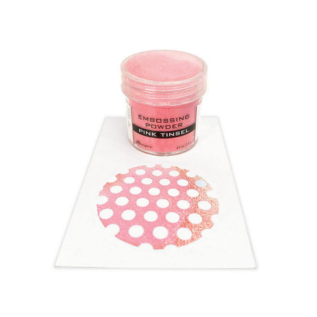 Ranger encre ranger • guirlande rose poudrée à gaufrage