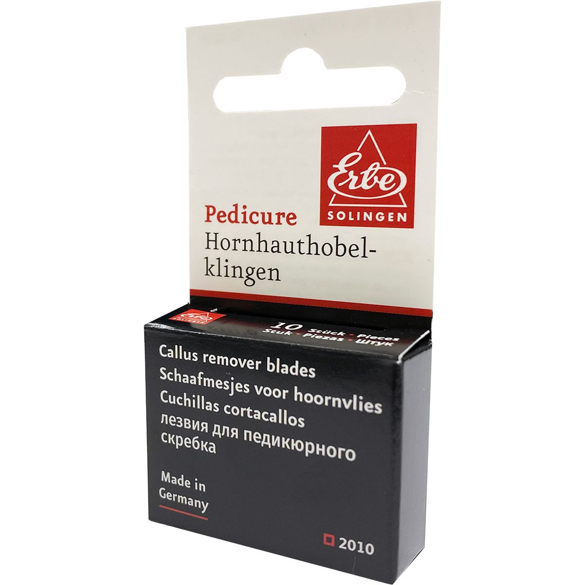 Erbe solingen lames pour callosités 10 pcs. (recharge) (erbe2010)