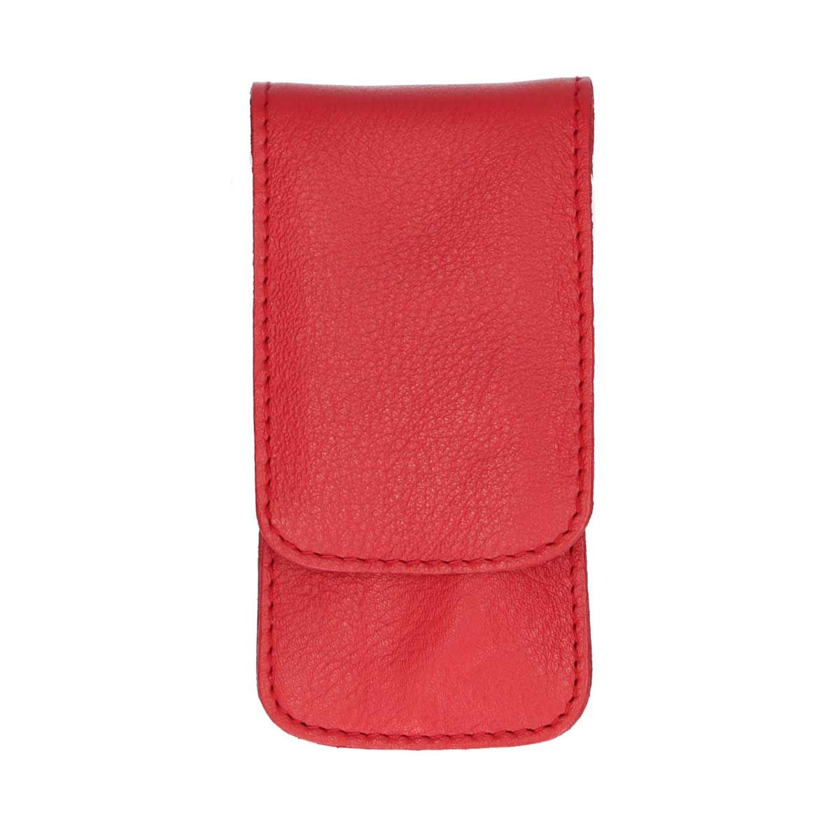 Erbe solingen Mallette de manucure 3 pièces avec fermeture à bouton-pression rouge (erbe9014)