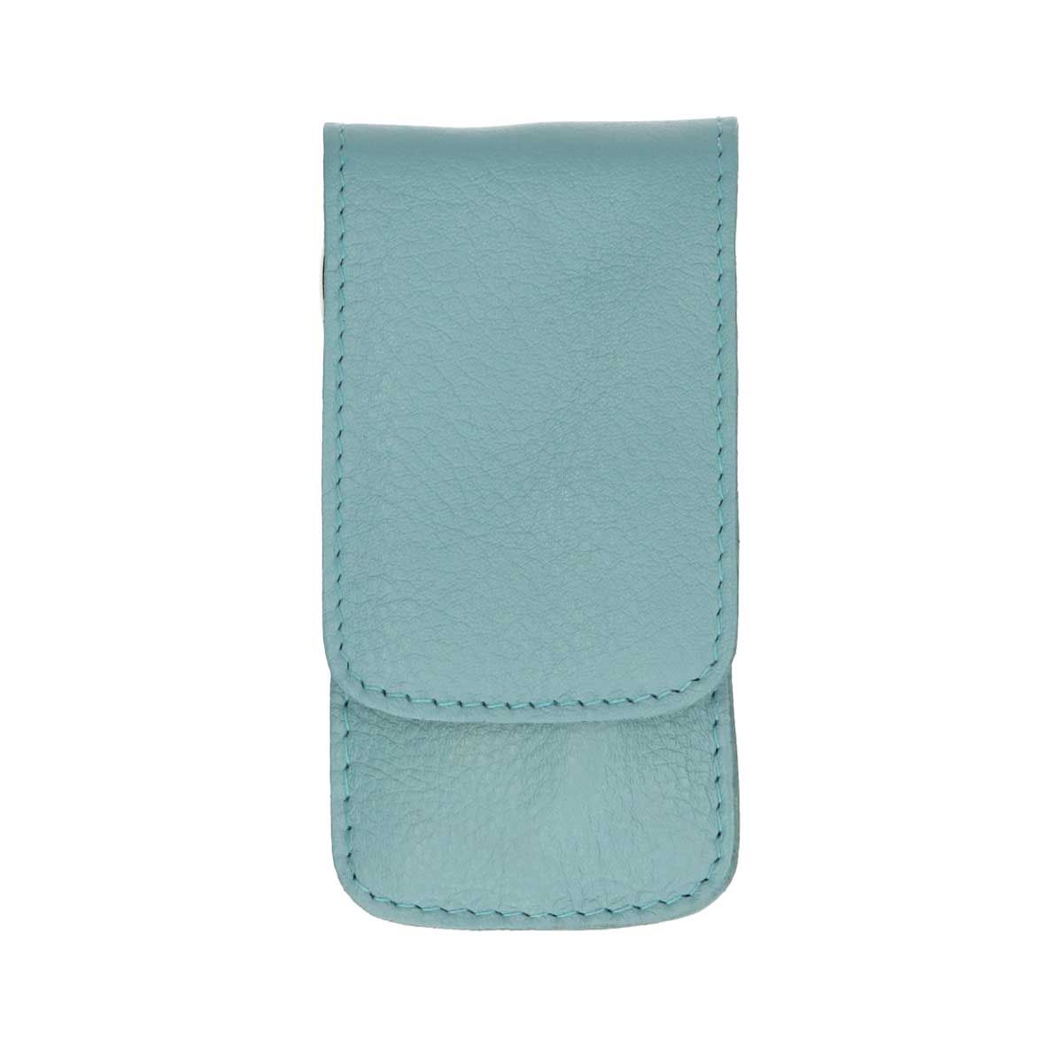 Erbe solingen Mallette de manucure 3 pièces avec fermeture à bouton-pression bleu clair (erbe9203)