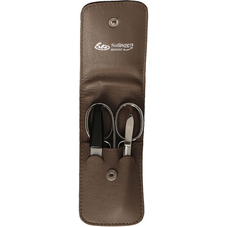 Erbe solingen trousse à manucure 3 pièces taupe (erbe9208)