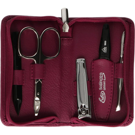 Erbe solingen trousse à manucure 5 pièces rose (erbe9081)