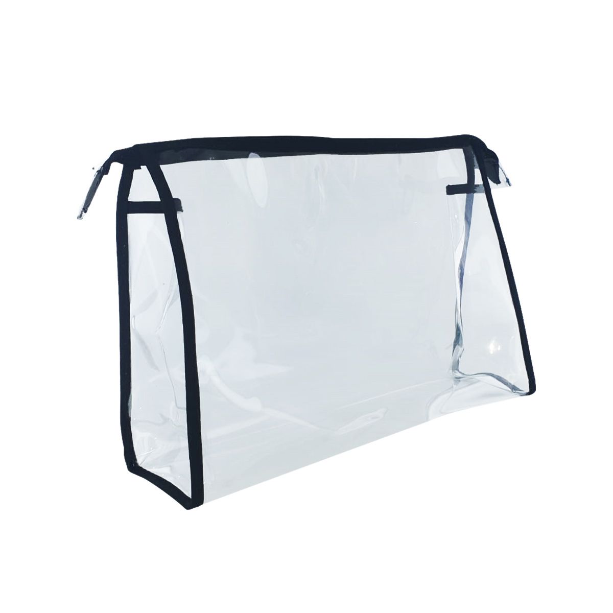 Pochette de rangement pour coiffeur transparente petite avec fermeture éclair