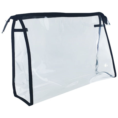 Pochette de rangement pour coiffeur transparente grande avec fermeture éclair