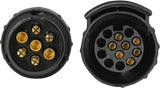 Adaptateur court à souder Eufab mini 7 à 13 broches