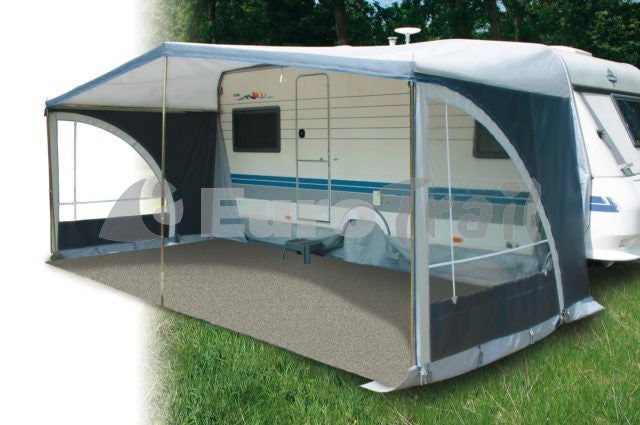 Tapis de tente Eurotrail Camptex 300 x 400 cm anthracite en nylon en PVC