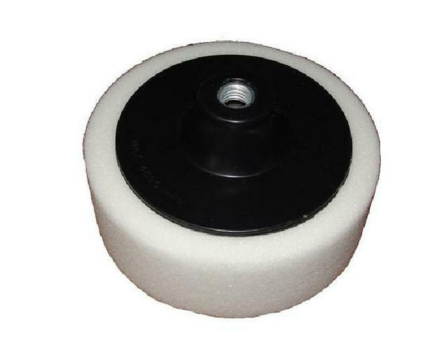 Silver schijf 125mm witte polijstspons m14 hard