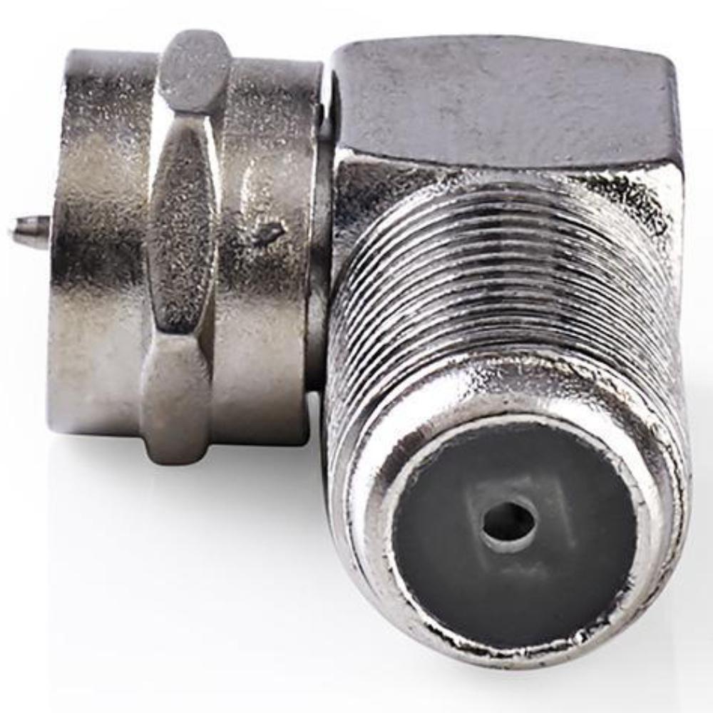 Adaptateur satellite et antenne Nedis | f-mâle à f-femelle | Coudé à 90° | 10 pièces | 1 pièce - csgp41942me csgp41942me