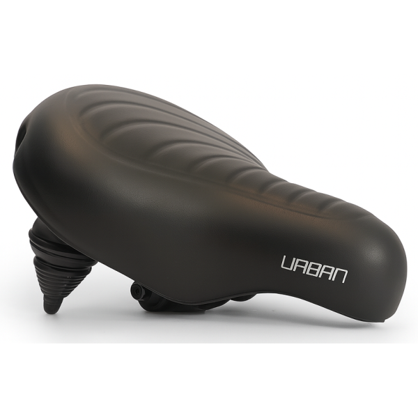Edge Bicycle Saddle Urban XL Wave - Black