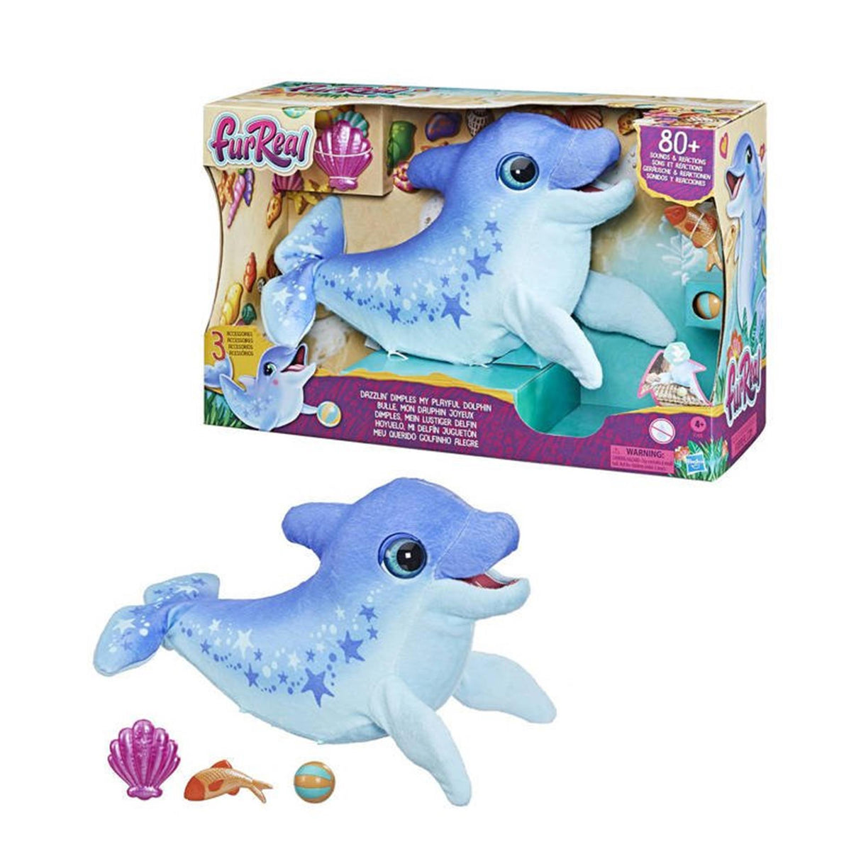 Hasbro furreal dazzlin fosselles mon dauphin ludique