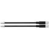 Elvedes cable Systems bv Tuyau de câble de frein en V flexible réglable Elvedes métal léger - noir (2 pièces)