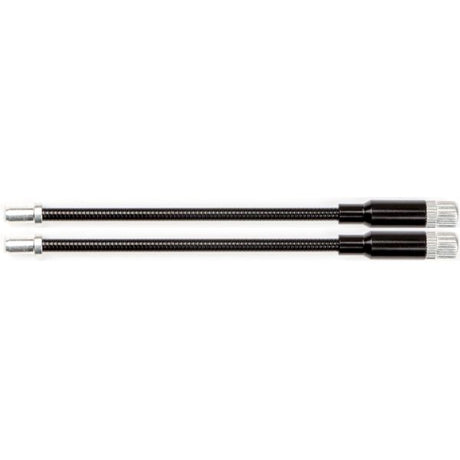 Elvedes cable Systems bv Tuyau de câble de frein en V flexible réglable Elvedes métal léger - noir (2 pièces)