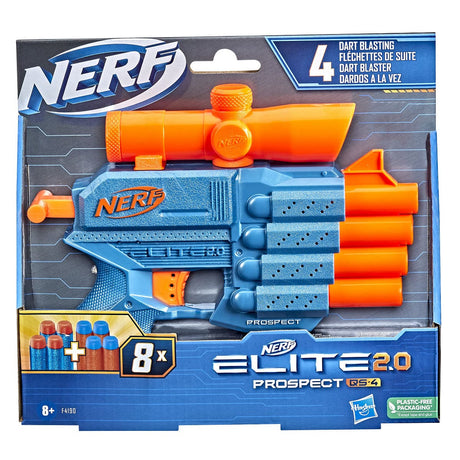 Hasbro Nerf Elite Prospect QS4 comprenant 8 fléchettes