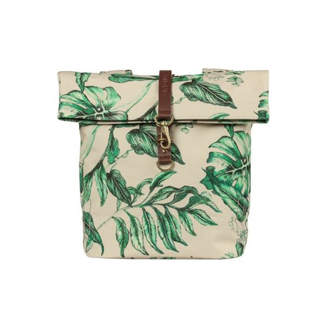 Sac double à vélo de basilic, animal de compagnie recyclé, repliement de retenue à l'eau, unisexe, vélo, beige de sable