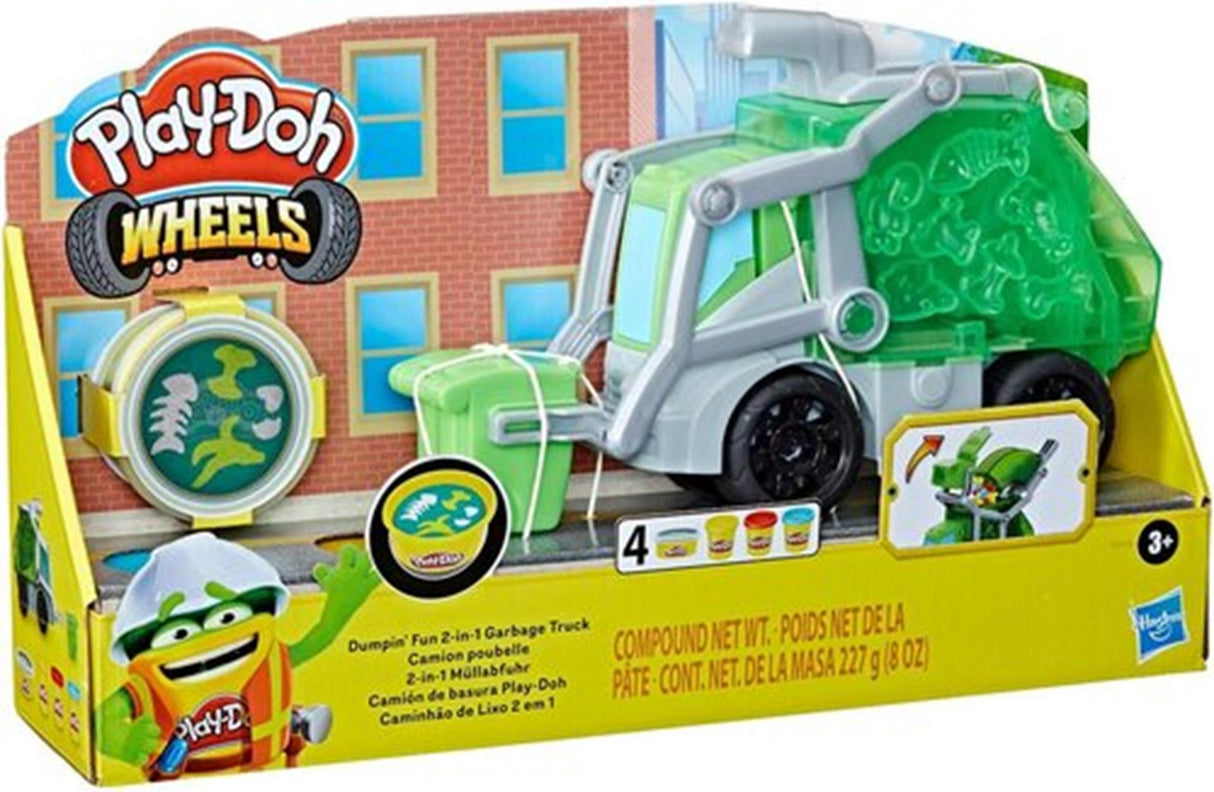 Play-doh dumpin amusant camion poubelle 2-en-1