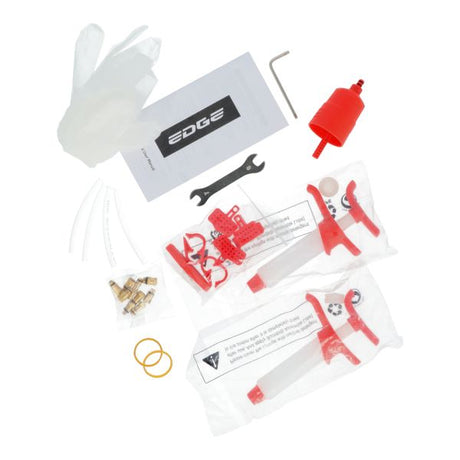 Kit de purge de frein à disque Edge luxe - avec jeu d'adaptateurs en métal