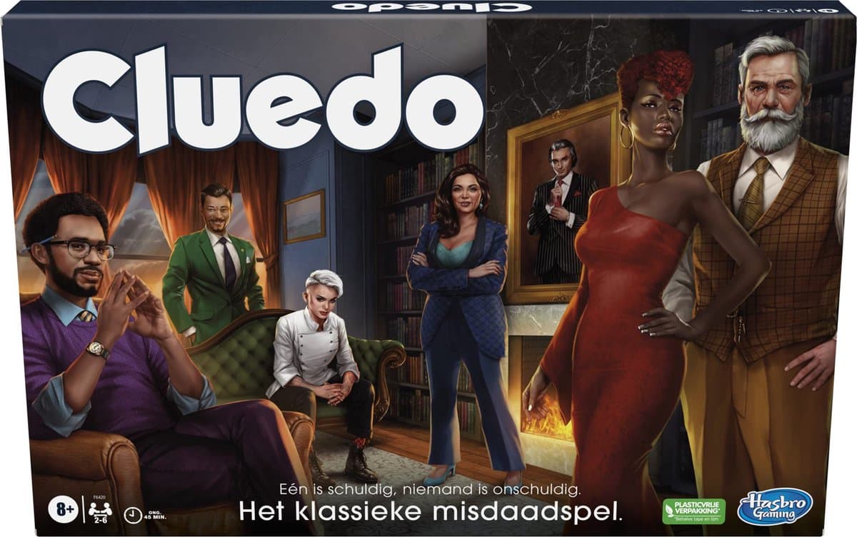 Hasbro Cluedo det klassiske kriminalitetsspil.