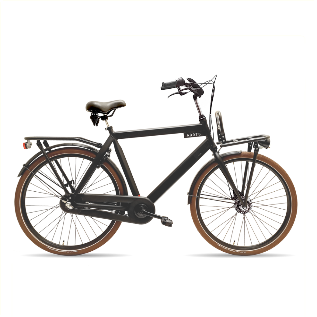 Avalon style heren 58cm rollerbrake 7 speed. zwart.