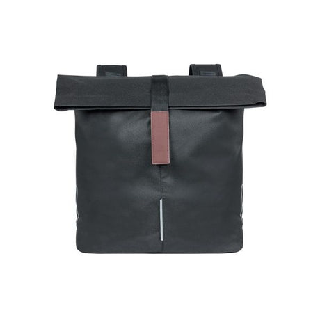 Basil City Double Bicycle Sac - Eau - Polyester-Répellant - Black - Universal Bridge System - 28-32L