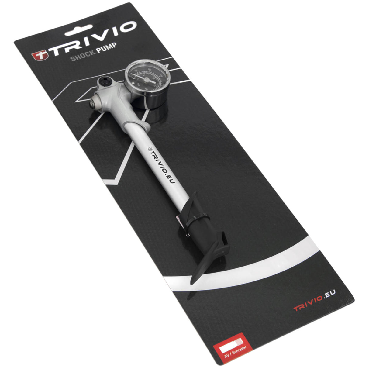 Trivio - pompe à vélo pompe à fourche avec manomètre Schrader