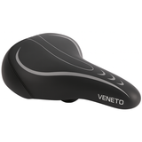 Edge Bicycle Saddle Veneto incl. Support arrière et lumière arrière - noir
