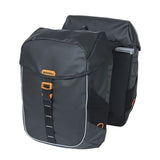 Basil sac de vélo double miles bâche mik 34 litres 13 x 25 x 37 cm - noir orange