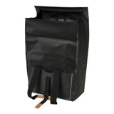 Basil Urban Dry Shopper - Afforeur à vélo imperméable, détails en cuir végétalien, fermeture réglable, réflexion, noir mat