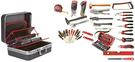 Mallette à outils remplie Facom avec jeu d'outils de 91 pièces dans une mallette de technicien - cm.bv51a