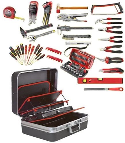 Mallette à outils remplie Facom avec jeu d'outils de 91 pièces dans une mallette de technicien - cm.bv51a