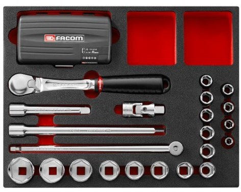 Module matriciel Facom | cliquets et douilles 1 4 - 1 2 | f50031051 f50031051