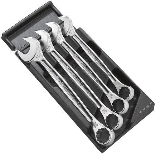 Module Facom avec 4 clés mixtes avec profil OGV ; grandes tailles 27 à 30 et 32 mm - mod.440-2pb