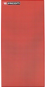 Enseigne murale Facom rouge 444 x 888 mm - pack de 1