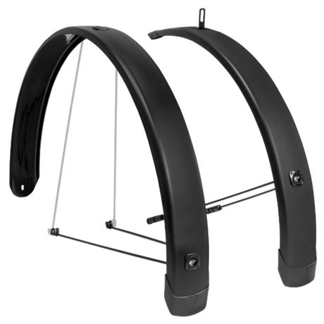 Eurofender garde-boue set tempo carré 28 pouces 58mm - noir