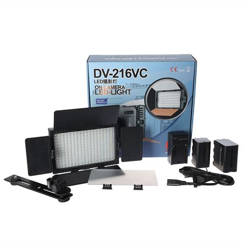 Falcon Eyes Bi-Color LED lampe DIMMable DV-216VC-K2 incl. Batterie