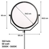 Falcon Eyes Bi-Color LED LAMP SOPHIEZ SO-68TD på 230V