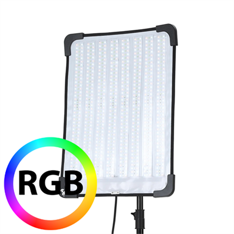 Falcon eyes flexibel rgb led paneel rx-718 iii-k1 62x47 cm