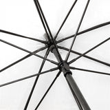 Parapluie de falcone 120 cm polyester noir transparent