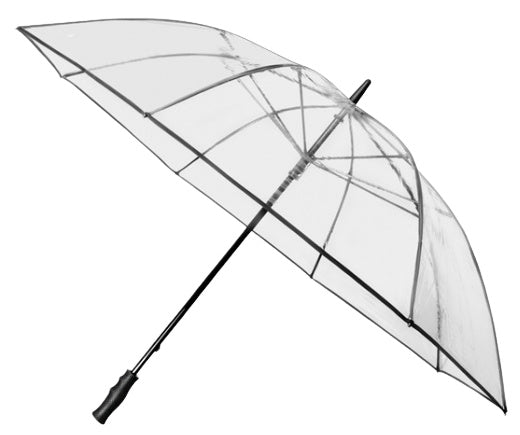 Parapluie de falcone 120 cm polyester noir transparent