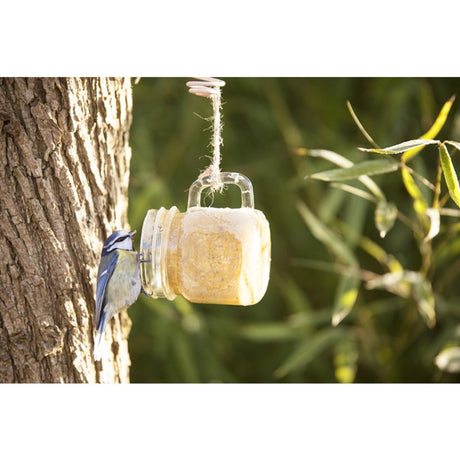 Esschert design nourriture pour oiseaux beurre de cacahuète dans une tasse