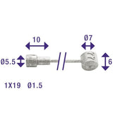 Edge Rem Binnenkabel 2250 mm avec 2 mamelons