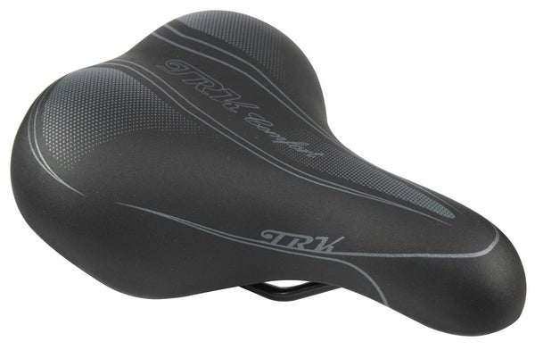 Qtcycletech cycle tech trk comfort zadel zwart grijs blister 0300970