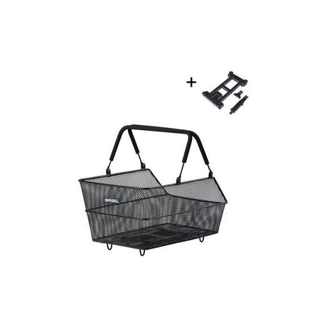 Panier à vélo Basil cento s avec embout mik 7 litres 31 x 21 x 11 cm - noir