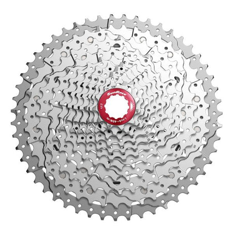 Cassette Sunrace CSMX8 11 VITESSE 11-42 dents en argent dans la boîte